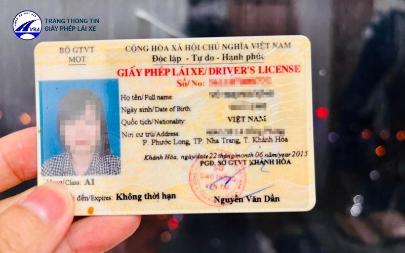 Bằng lái xe bản gốc còn hiệu lực