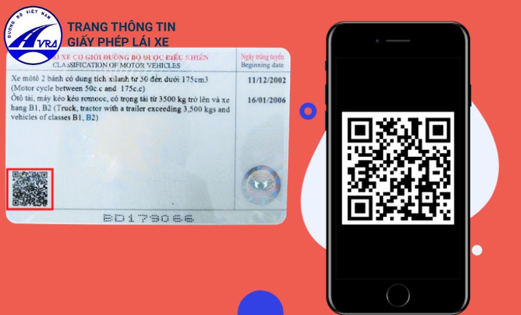 Mã QR bằng lái xe