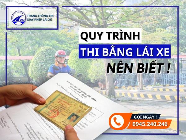 thủ tục đăng ký thi bằng lái xe máy