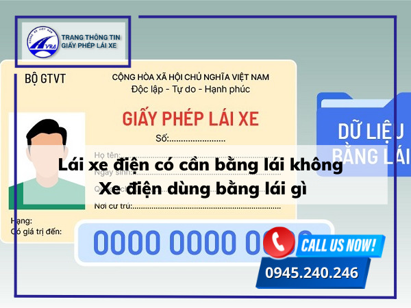 Lái xe điện có cần bằng lái không Xe điện dùng bằng lái gì