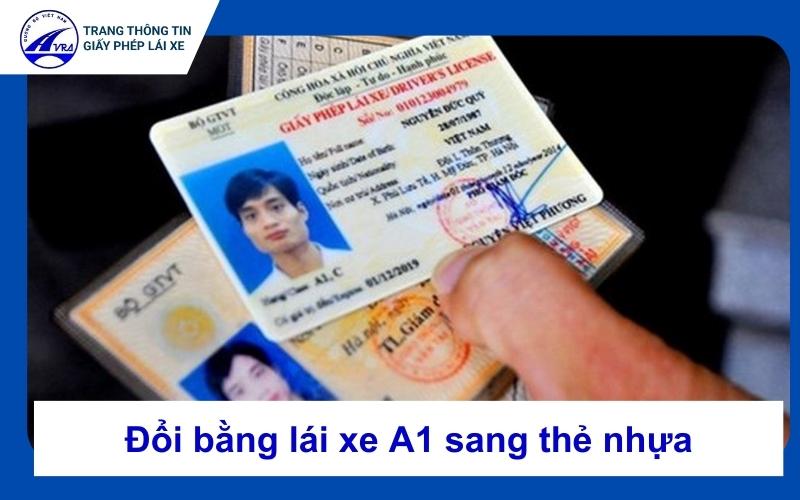 Dịch vụ đổi bằng lái xe A1 sang thẻ nhựa PET nhanh chóng 1 Dịch vụ đổi bằng lái xe A1