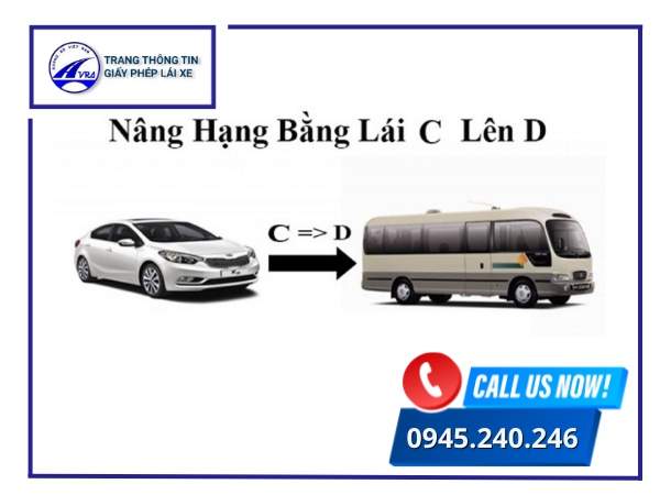 Bằng lái xe hạng C có thể nâng lên nhiều hạng bằng khác nhau