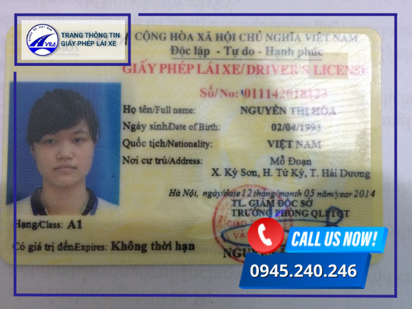 Bằng lái xe hạng A1
