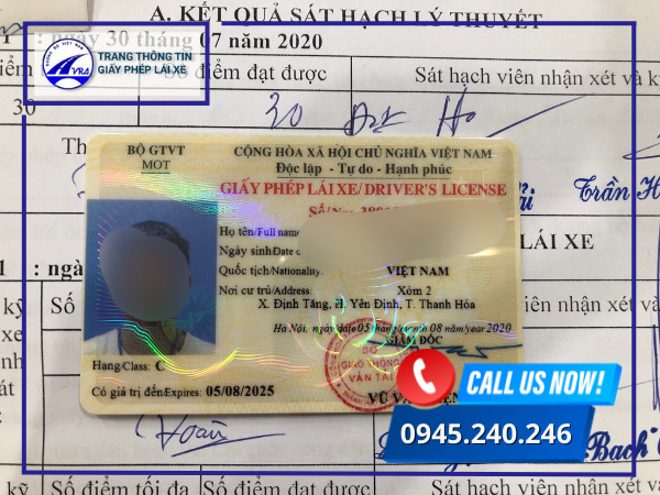 Cấp bậc bằng lái xe ô tô hạng C