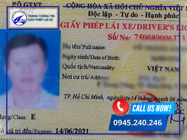 Cấp bậc bằng lái xe ô tô hạng E