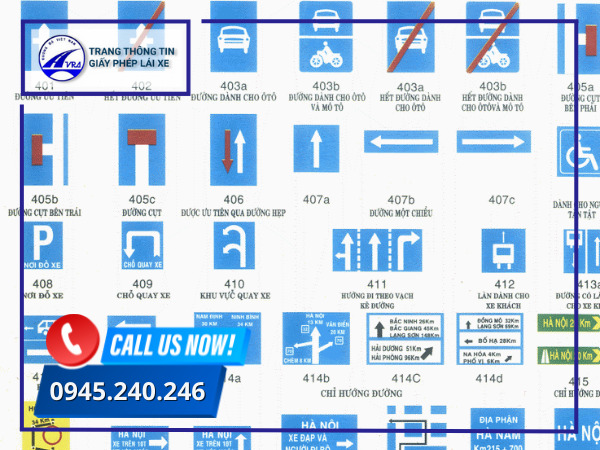 Các biển báo chỉ dẫn