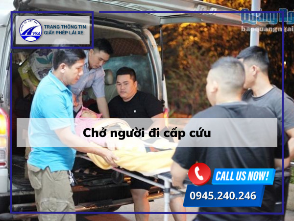 Chở người đi cấp cứu