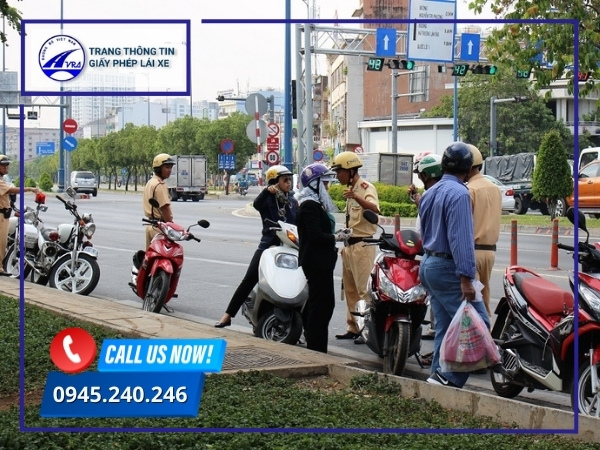 Đỗ xe máy sai quy định