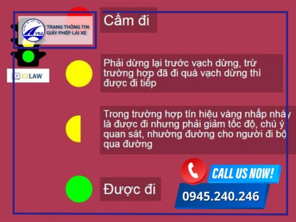 Lỗi vượt đèn vàng nghị định 100