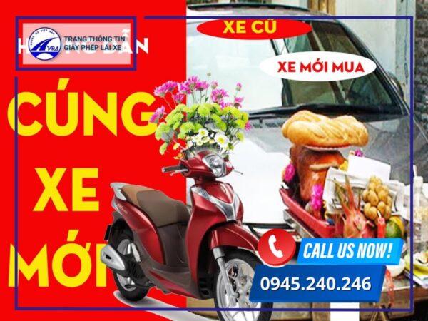 Mâm lễ lễ vật cúng xe mới mua