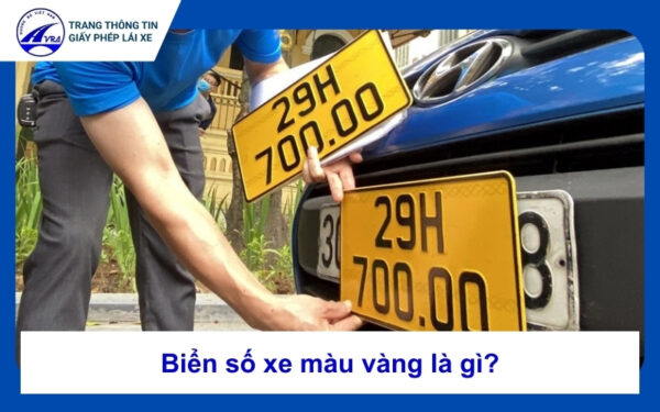 Biển số xe màu vàng