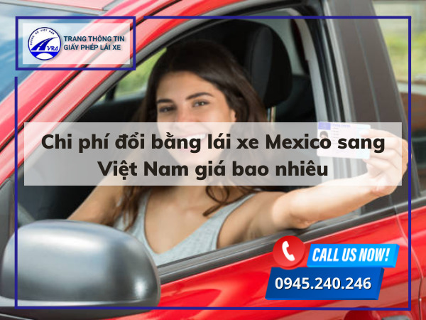 Chi phí đổi bằng lái xe Mexico sang Việt Nam giá bao nhiêu Chi phí đổi bằng lái xe Mexico sang Việt Nam giá bao nhiêu