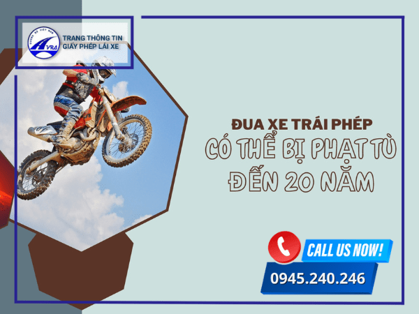 Đua xe trái phép có thể phạt tù 20 năm Đua xe trái phép có thể phạt tù 20 năm