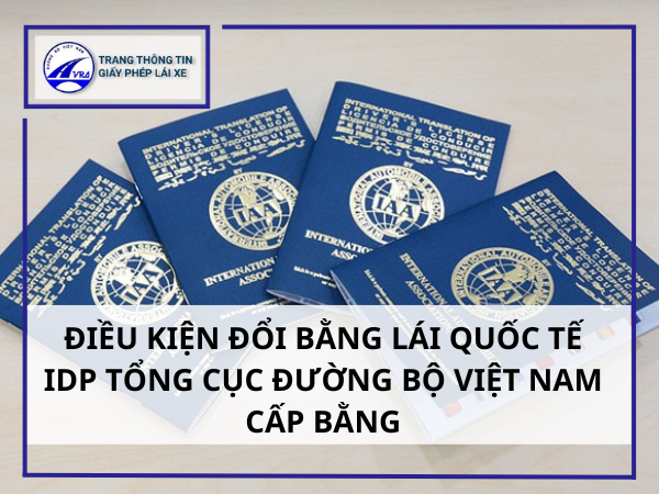 Điều kiện đổi bằng lái xe quốc tế MỚI NHẤT hiện nay 5 Điều kiện đổi bằng lái quốc tế IDP tổng cục đường bộ Việt Nam cấp bằng