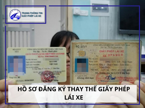 Giấy tờ thay thế giấy phép lái xe gồm những gì CẦN CÓ 3 Hồ sơ đăng ký thay thế giấy phép lái xe