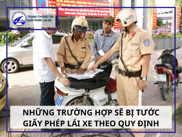Những trường hợp sẽ bị tước giấy phép lái xe theo quy định