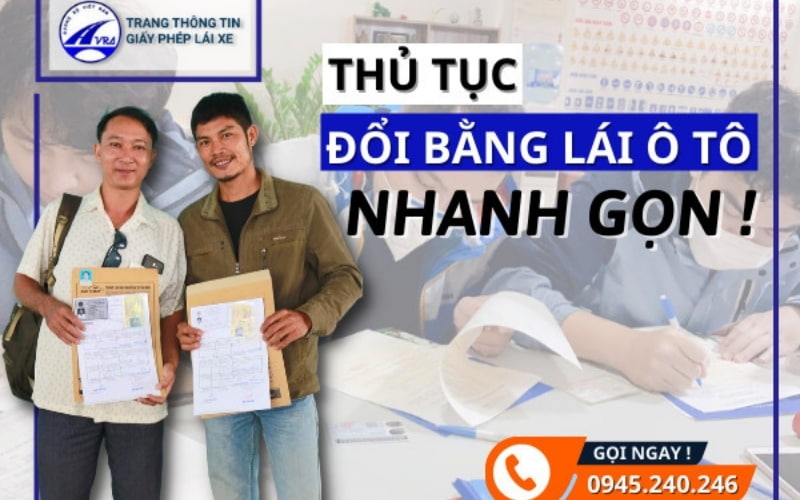 Đổi bằng lái xe ô tô hết hạn nhanh chóng tại trung tâm An Tín