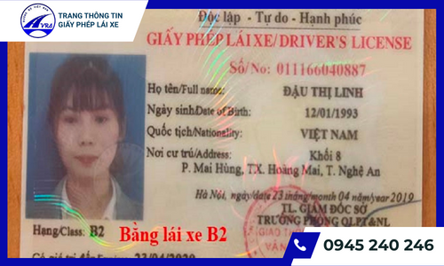 Bằng lái B2
