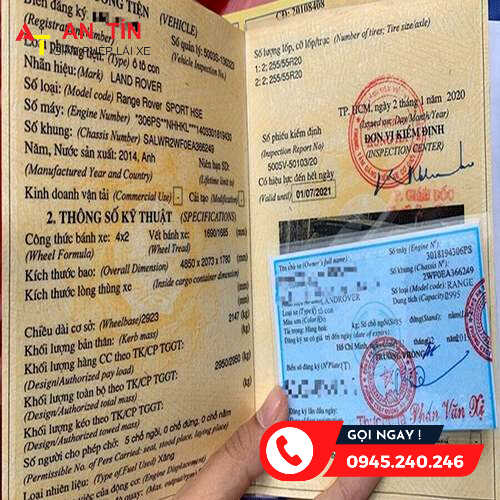 Giấy đăng kiểm xe ô tô 