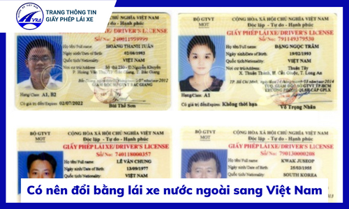 Có nên đổi bằng lái xe nước ngoài sang Việt Nam