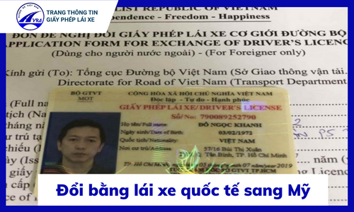 Bằng lái xe quốc tế sử dụng ở Mỹ
