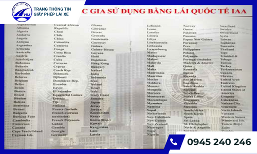 Đổi bằng lái xe Mỹ sang bằng quốc tế được quy định ra sao? 6 Quốc gia sử dụng GPLX IAA