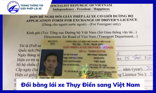 Đổi bằng lái xe Thụy Điển sang Việt Nam