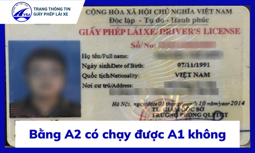 Giấy phép lái xe A2 