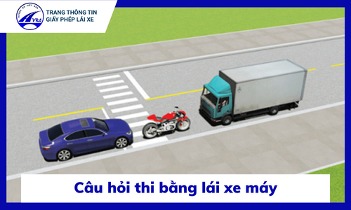 Câu hỏi thi bằng lái xe máy