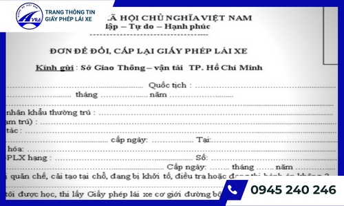 Hồ sơ cấp lại bằng lái xe ô tô gồm những gì?