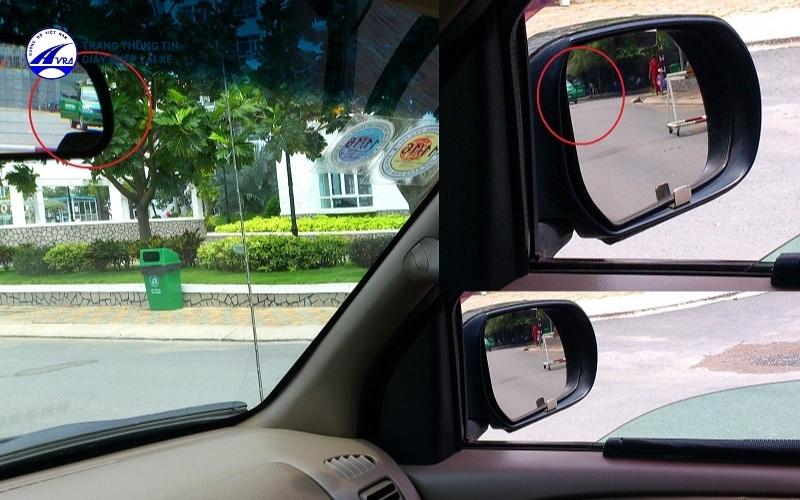 Vị trí gương chiếu hậu cũng là một trong những điểm mù xe ô tô hiện nay