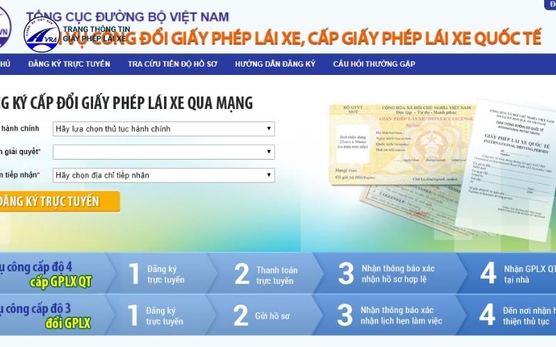 Thủ tục làm đơn đổi bằng diễn ra nhanh chóng trên hệ thống website