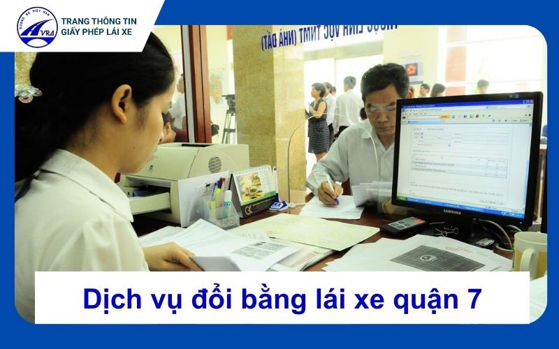 Đổi bằng lái xe quận 7