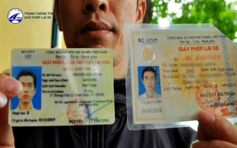 Đổi bằng lái xe giấy sang mẫu nhựa PET