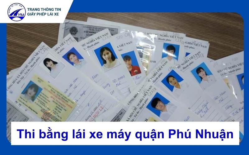 Dịch vụ thi bằng lái xe máy quận Phú Nhuận