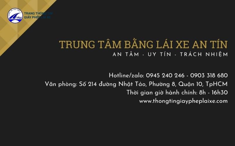 Đăng ký thi bằng lái xe máy Quận 3 trọn gói uy tín, giá tốt 5 Đăng ký thi bằng lái xe máy nhanh chóng, uy tín tại Trung tâm An Tín