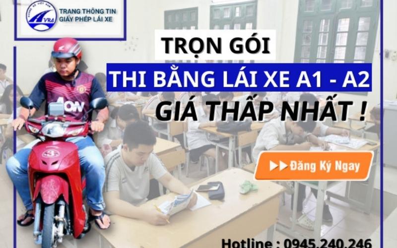 Thi bằng lái xe A1 tại An Tín có lệ phí thấp nhất thị trường