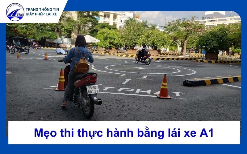 Mẹo thi thực hành bằng lái xe A1