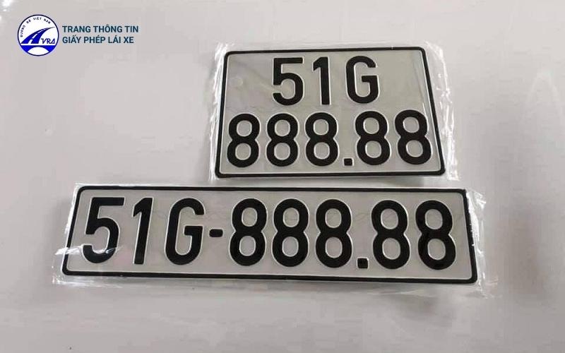 Biển 51 xe máy và biển ô tô