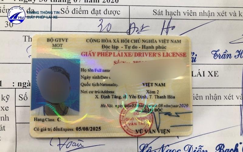 Thủ tục đổi bằng lái xe ô tô hạng C hết hạn chi tiết 2023 2 Bằng lái hạng C có thời hạn 5 năm