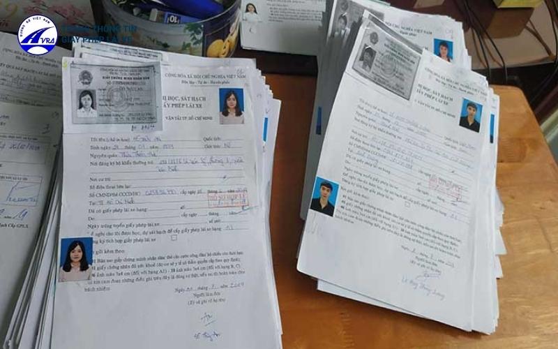 Bộ hồ sơ thi bằng lái xe A2
