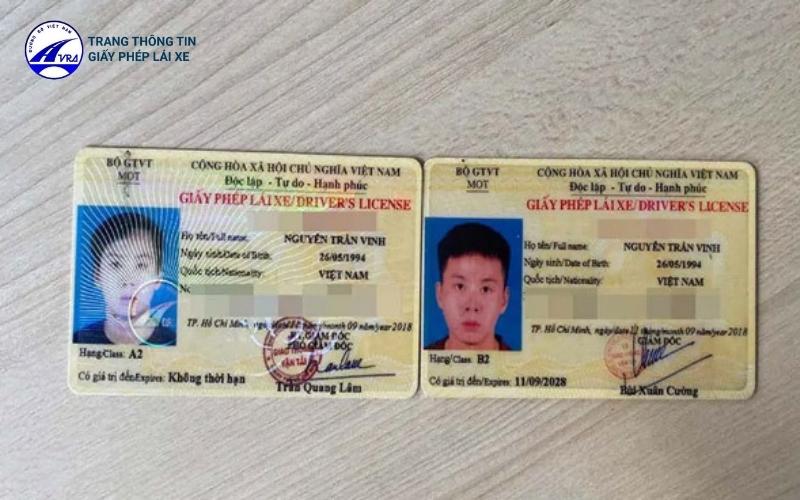 Bằng lái xe A2 cho phép người điều khiển được thêm xe hạng A1