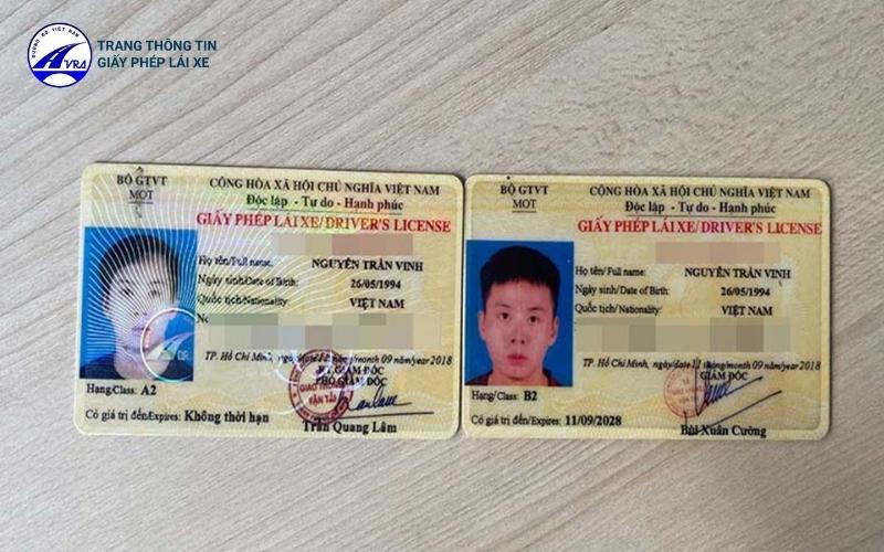 Bằng lái xe A2 cho phép người lái xe điều khiển các phương tiện của A1