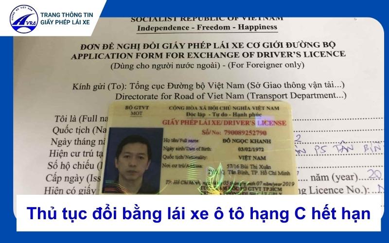 Thủ tục đổi bằng lái xe ô tô hạng C hết hạn chi tiết 2023 1 Đổi bằng lái xe ô tô hạng C