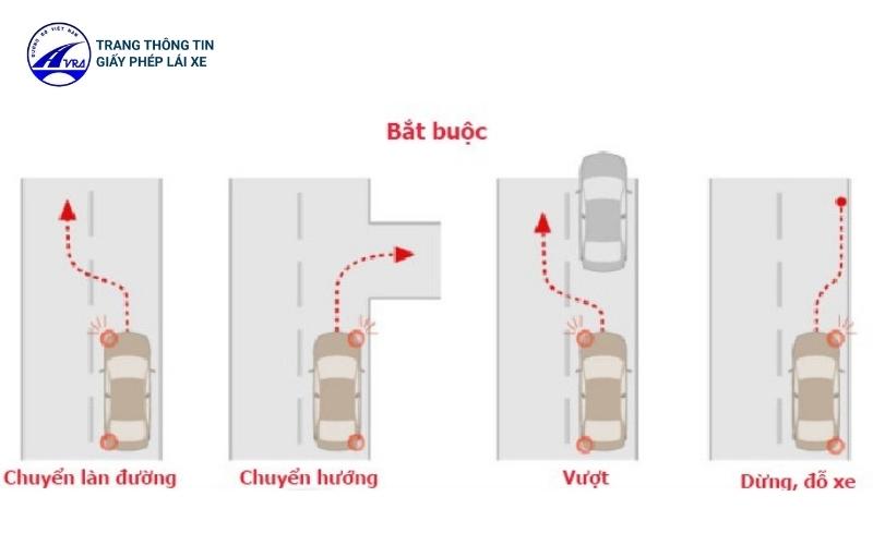 Lỗi chuyển hướng ô tô phổ biến và quy tắc chung cần biết 2 Lỗi chuyển hướng ô tô là chuyển hướng xe không đúng quy định