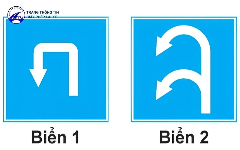 Lỗi chuyển hướng ô tô phổ biến và quy tắc chung cần biết 5 Biển báo được phép quay đầu xe
