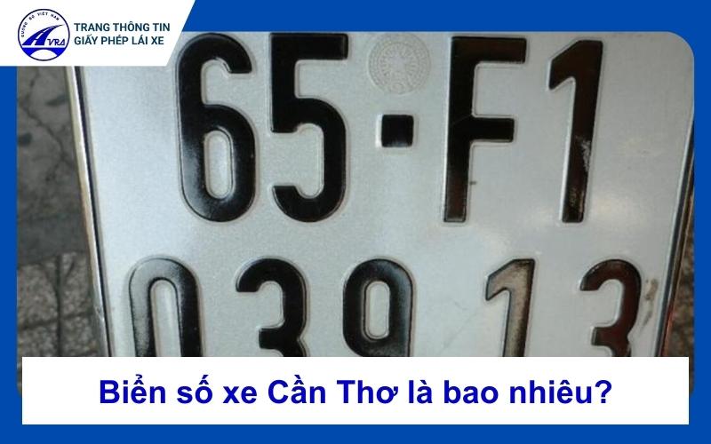 Biển số xe Cần Thơ
