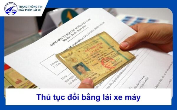 Dịch vụ đổi bằng lái xe máy