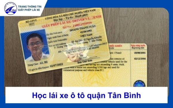 Học lái xe ô tô quận Tân Bình