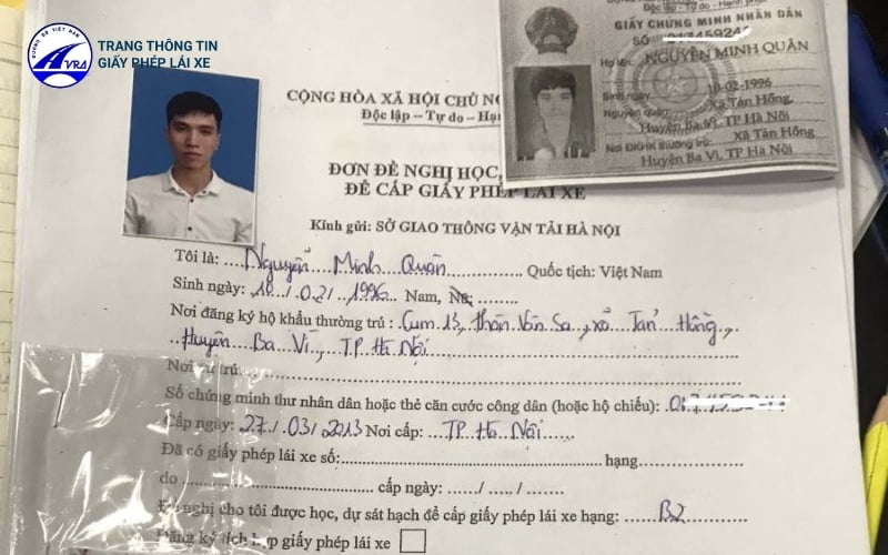 Đơn xin cấp lại giấy phép lái xe